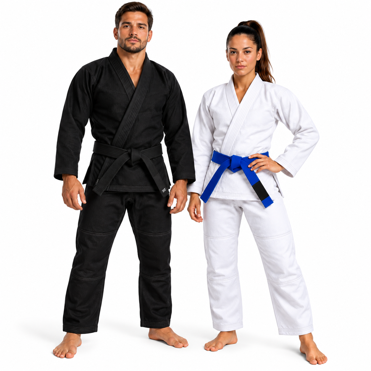 Kimono trançado tamanho A2 Preto ou Branco